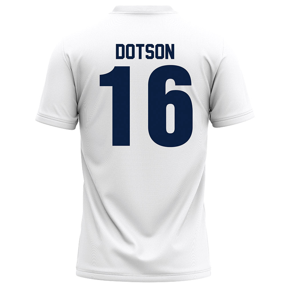 Monmouth - NCAA Football : Jaylen Dotson - White Football Jersey