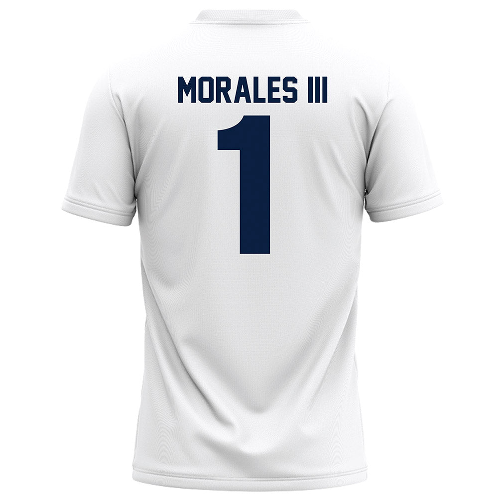 Monmouth - NCAA Football : Edwin Morales III - White Football Jersey