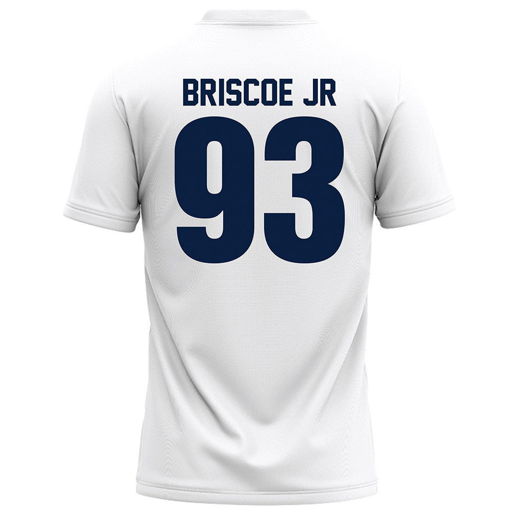 Monmouth - NCAA Football : DJ Briscoe Jr - White Football Jersey-1