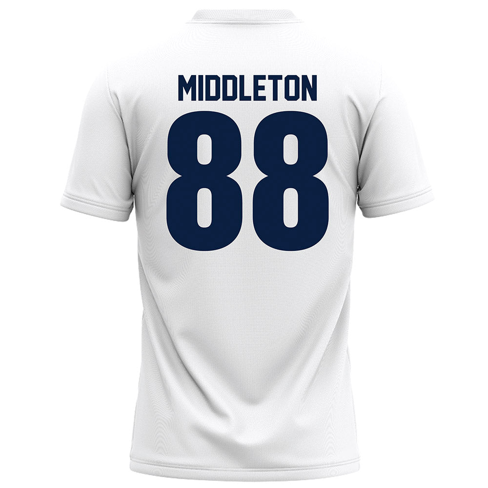 Monmouth - NCAA Football : Marcus Middleton - White Football Jersey