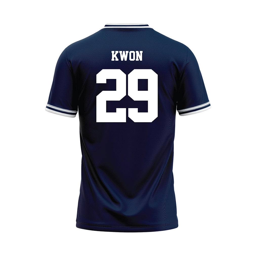 Monmouth - NCAA Baseball : Aiden Kwon - Blue Jersey-1