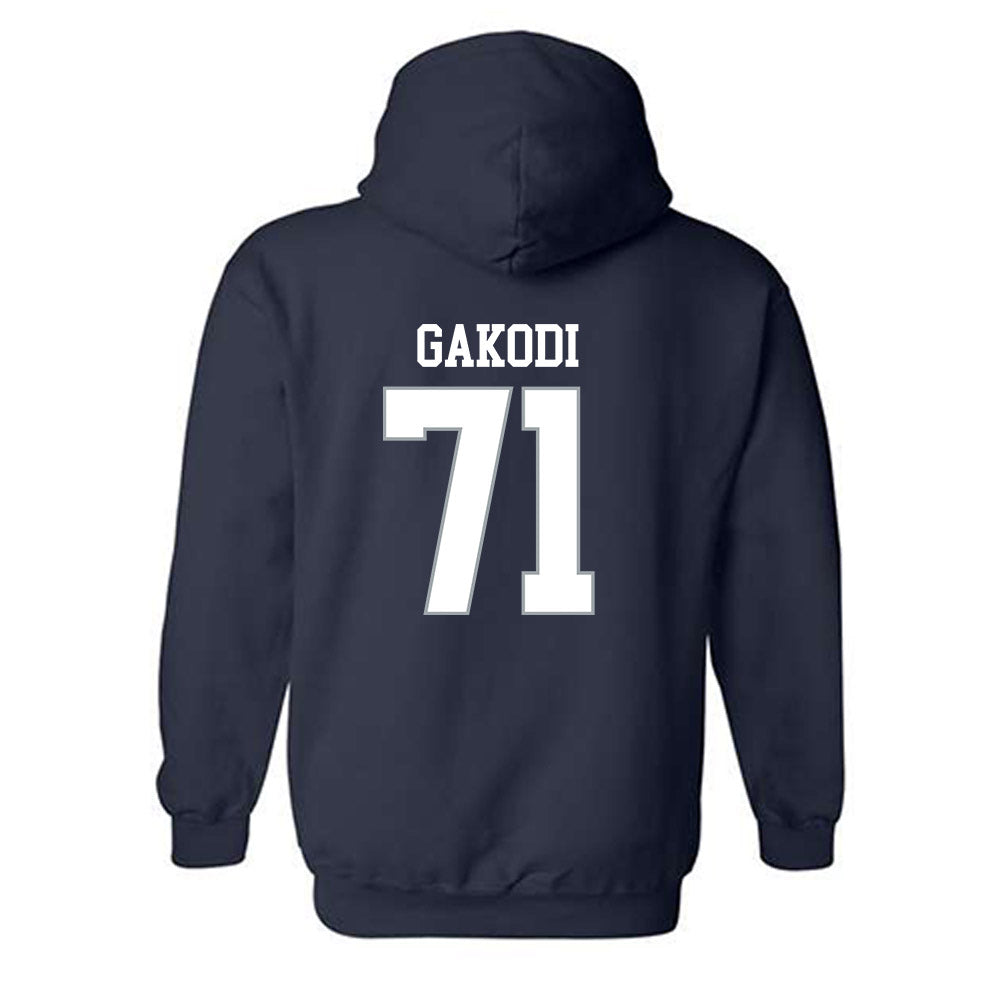 Monmouth - NCAA Football : Moses Gakodi - Replica Shersey Hooded Sweatshirt-1