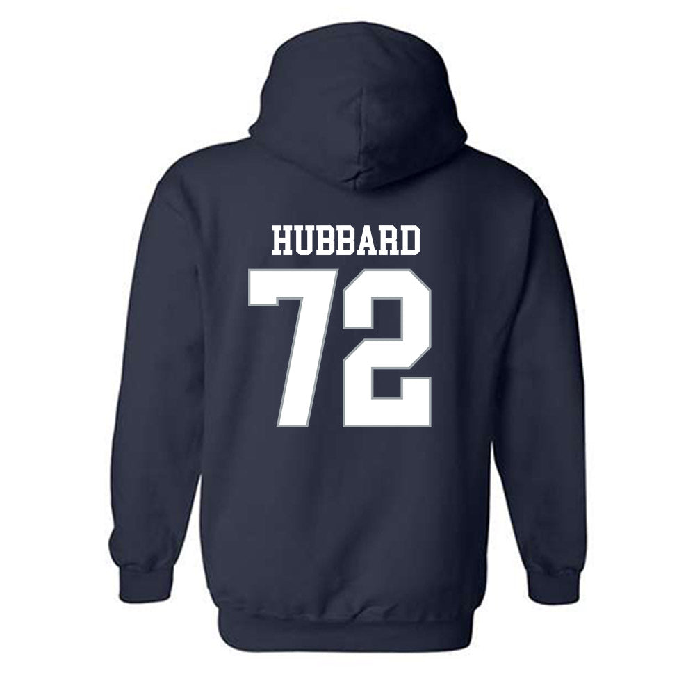Monmouth - NCAA Football : Shalik Hubbard - Replica Shersey Hooded Sweatshirt-1