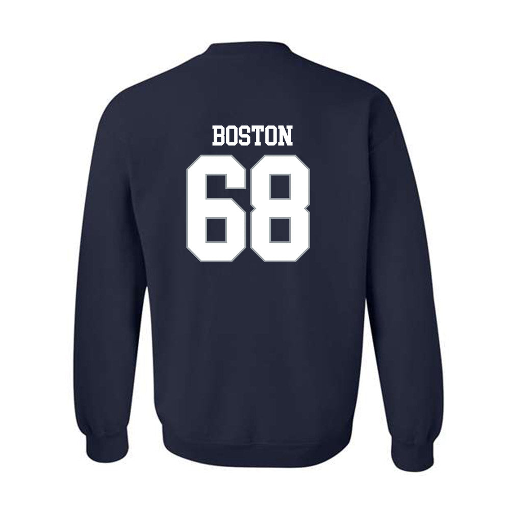 Monmouth - NCAA Football : Logan Boston - Replica Shersey Crewneck Sweatshirt-1