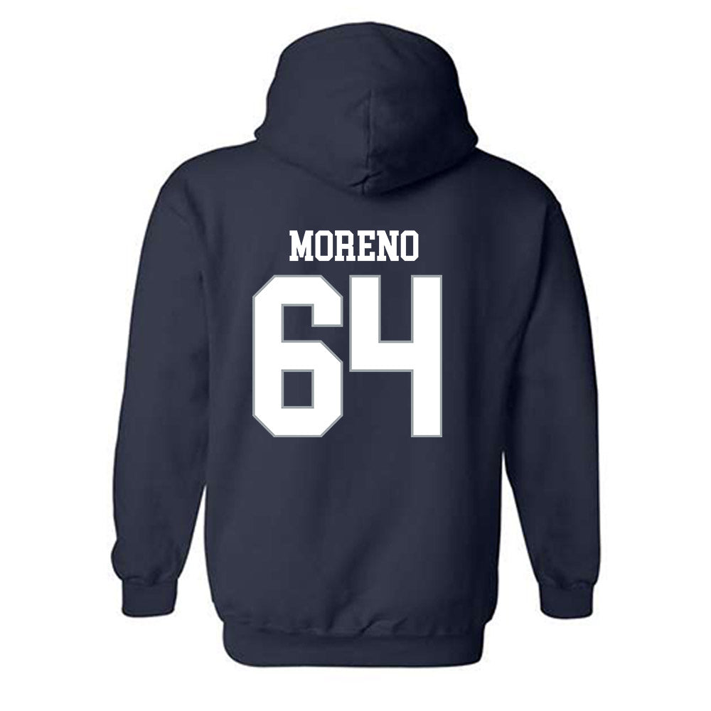 Monmouth - NCAA Football : Chris Moreno - Replica Shersey Hooded Sweatshirt-1