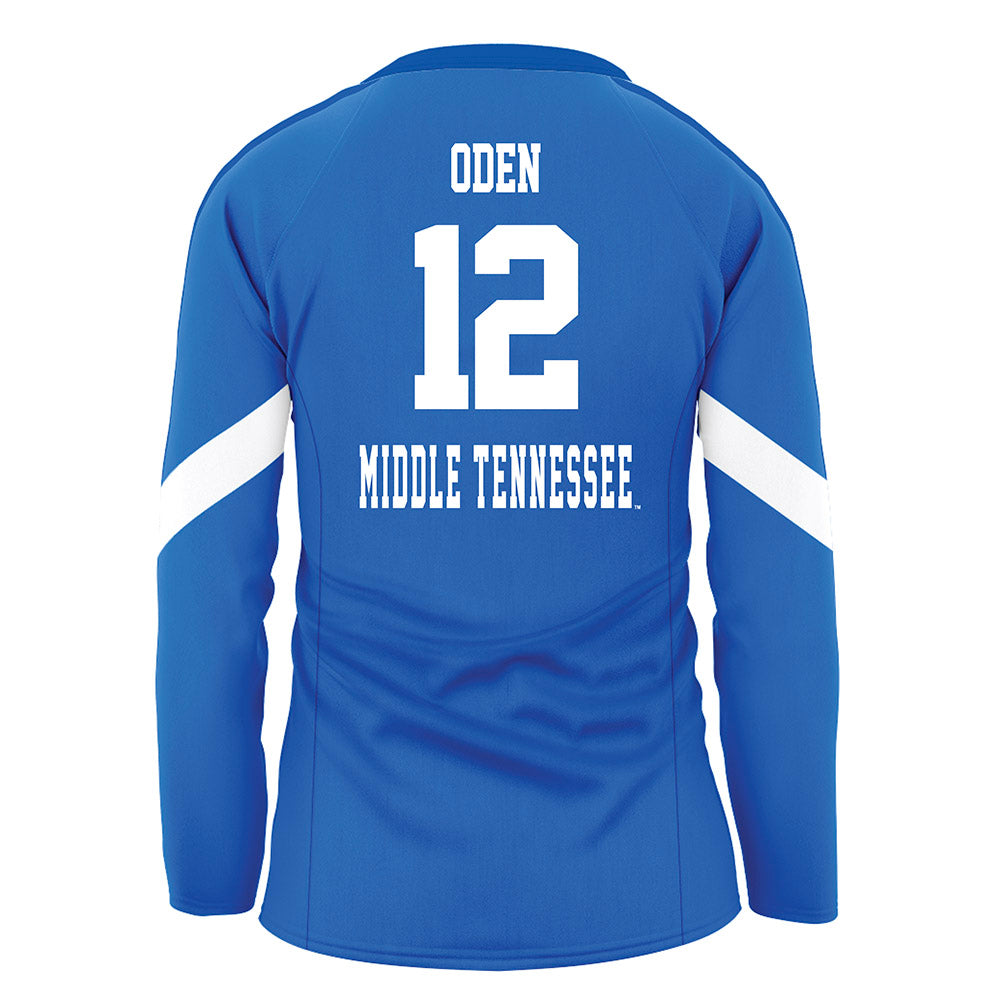 MTSU - NCAA Women's Volleyball : Ryan Oden - Blue Volleyball Jersey-1