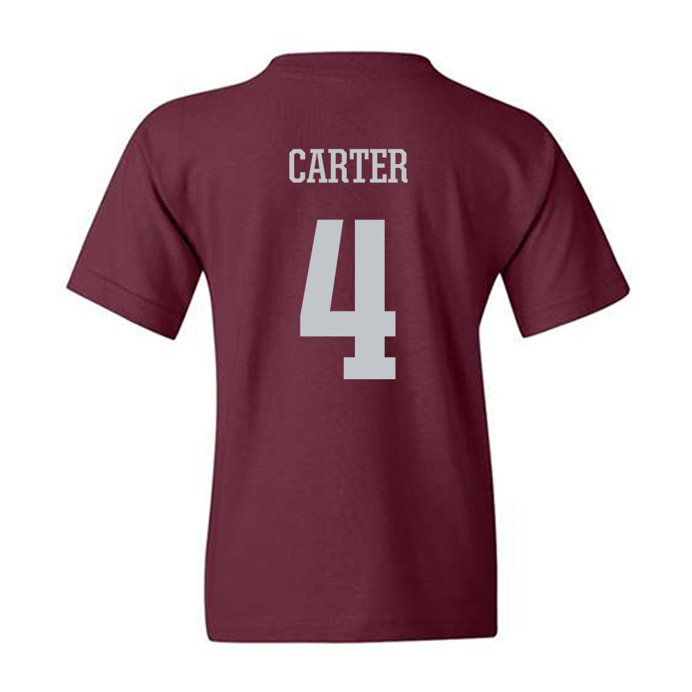 Mississippi State - NCAA Women's Basketball : Jessika Carter - Sports Shersey Youth T-Shirt-1