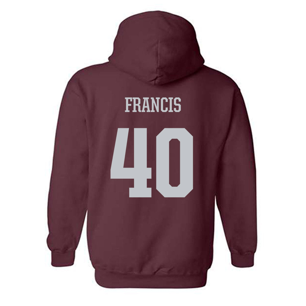 Mississippi State - NCAA Women's Basketball : Madison Francis - Sports Shersey Hooded Sweatshirt-1
