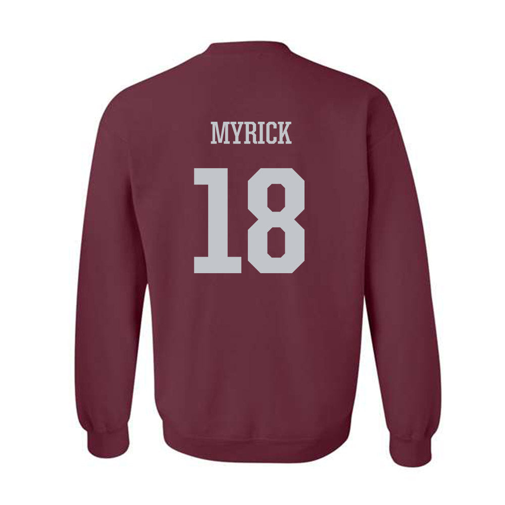Mississippi State - NCAA Women's Volleyball : Lauren Myrick - Sports Shersey Crewneck Sweatshirt-1