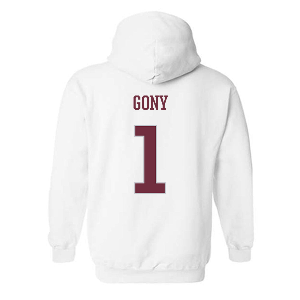 Mississippi State - NCAA Women's Basketball : Nyayongah Gony - Sports Shersey Hooded Sweatshirt-1