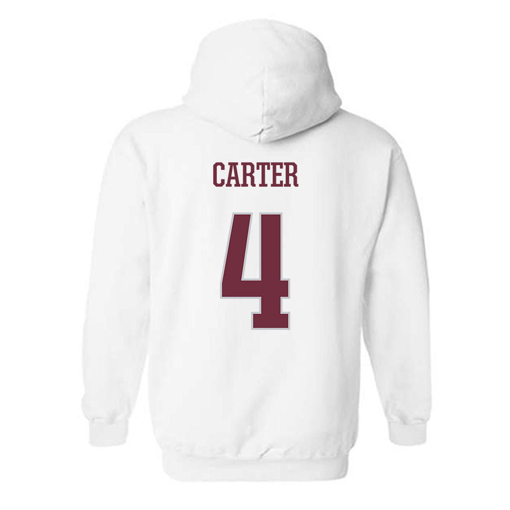 Mississippi State - NCAA Women's Basketball : Jessika Carter - Sports Shersey Hooded Sweatshirt-1