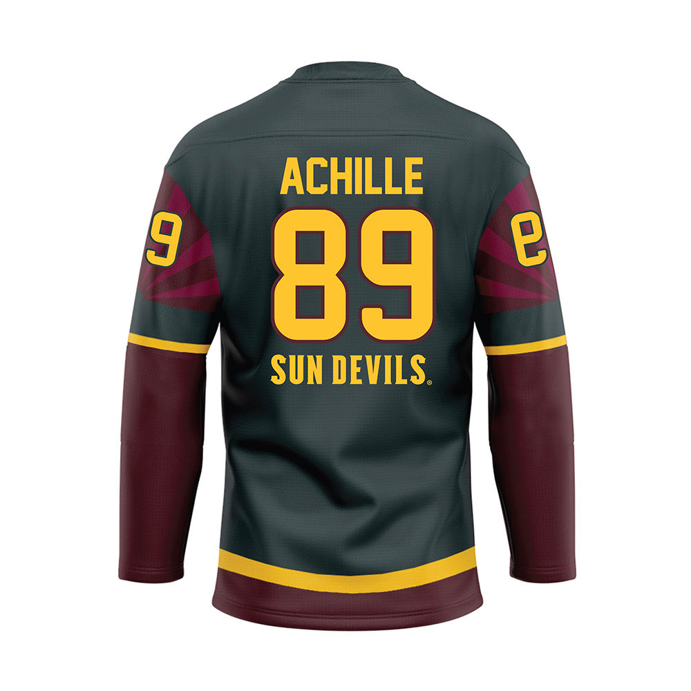 Arizona State - NCAA Men's Ice Hockey : Tony Achille - Maroon Hockey Jersey