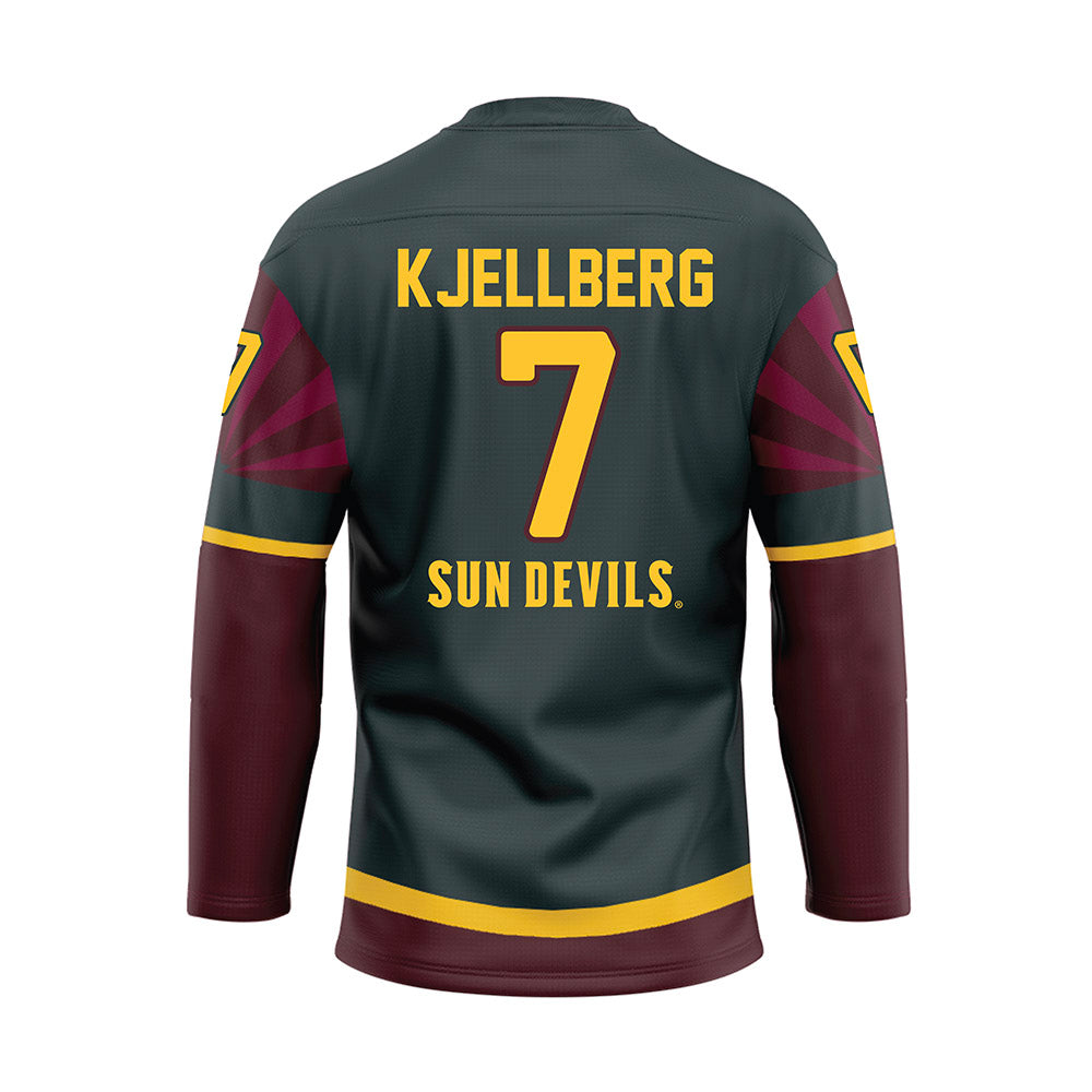 Arizona State - NCAA Men's Ice Hockey : Joel Kjellberg - Maroon Hockey Jersey