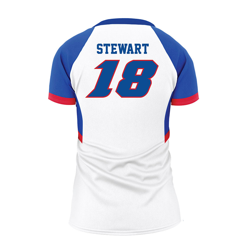 DePaul - NCAA Women's Volleyball : Morgan Stewart - White Volleyball Jersey-1