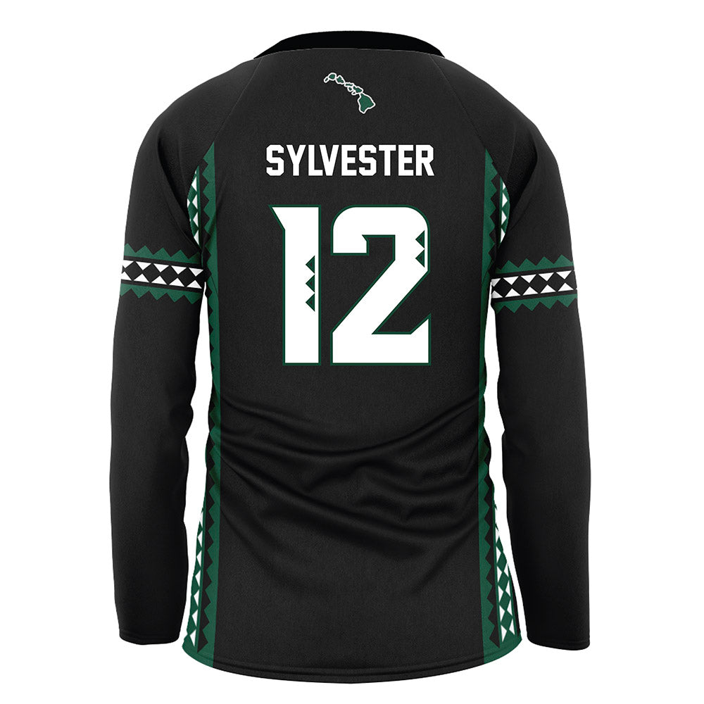 Hawaii - NCAA Women's Volleyball : Miliana Sylvester - Black Volleyball Jersey-1