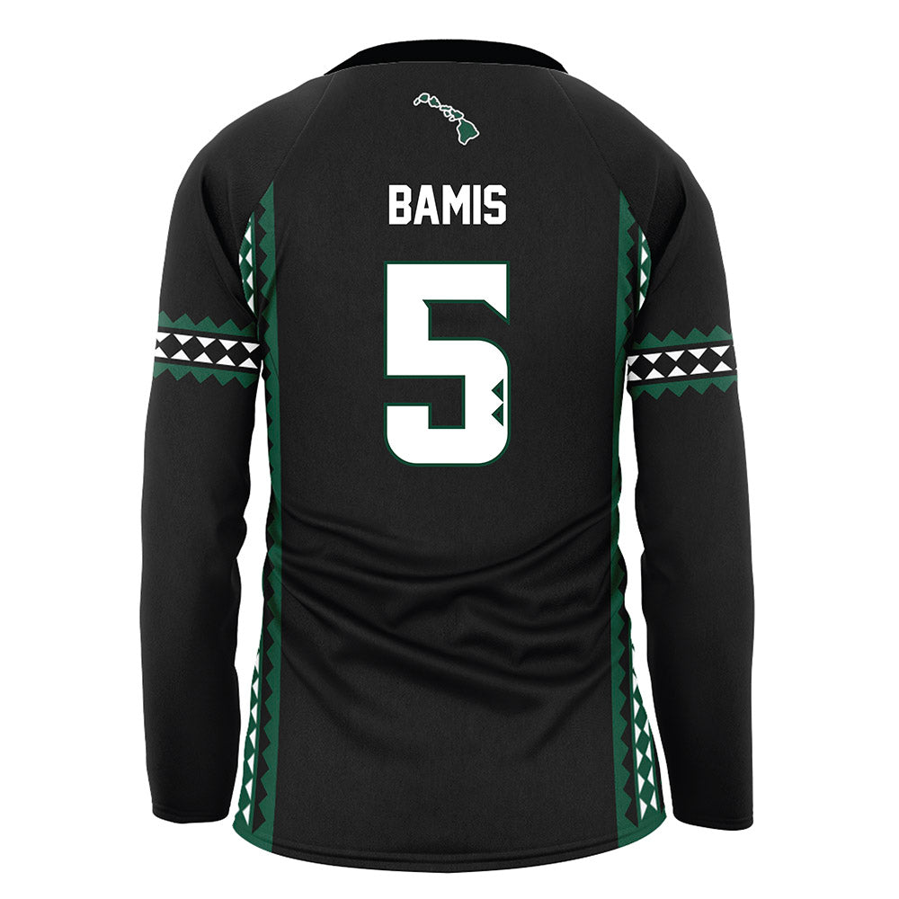 Hawaii - NCAA Women's Volleyball : Jacyn Bamis - Black Volleyball Jersey-1