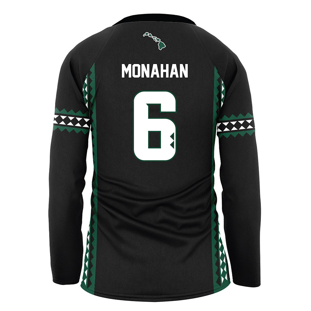 Hawaii - NCAA Women's Volleyball : Morghn Monahan - Black Volleyball Jersey-1