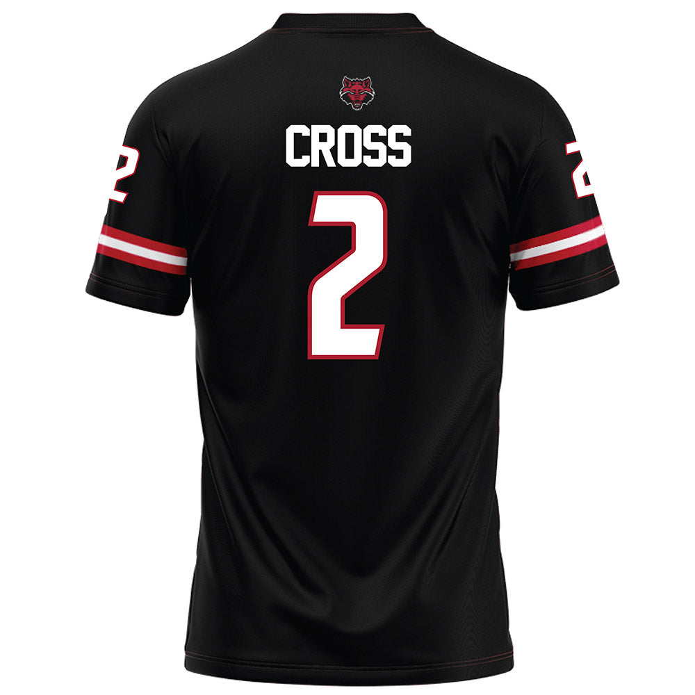 Arkansas State - NCAA Football : Ja'Quez Cross - Black Football Jersey