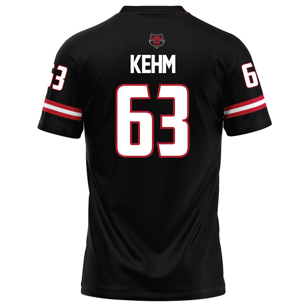 Arkansas State - NCAA Football : Aiden Kehm - Black Football Jersey-1