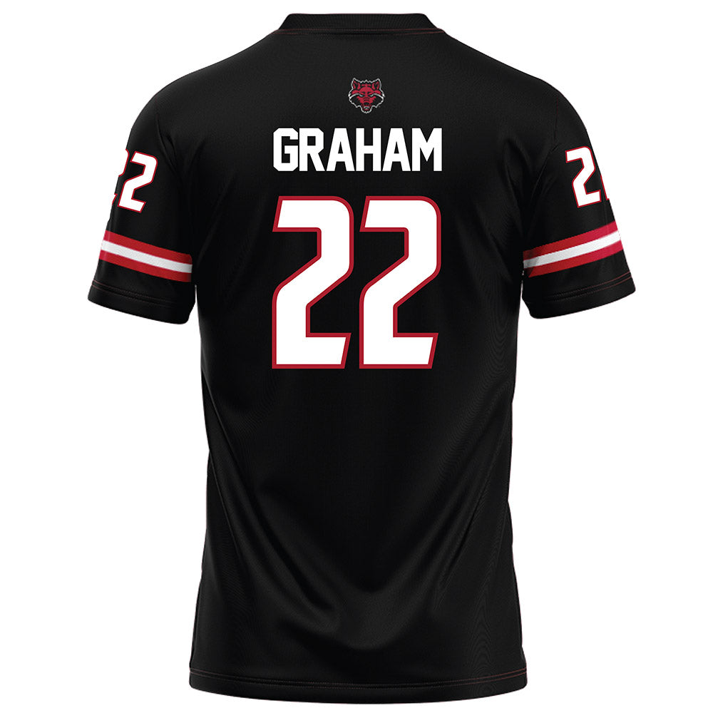 Arkansas State - NCAA Football : Samuel Graham - Black Football Jersey