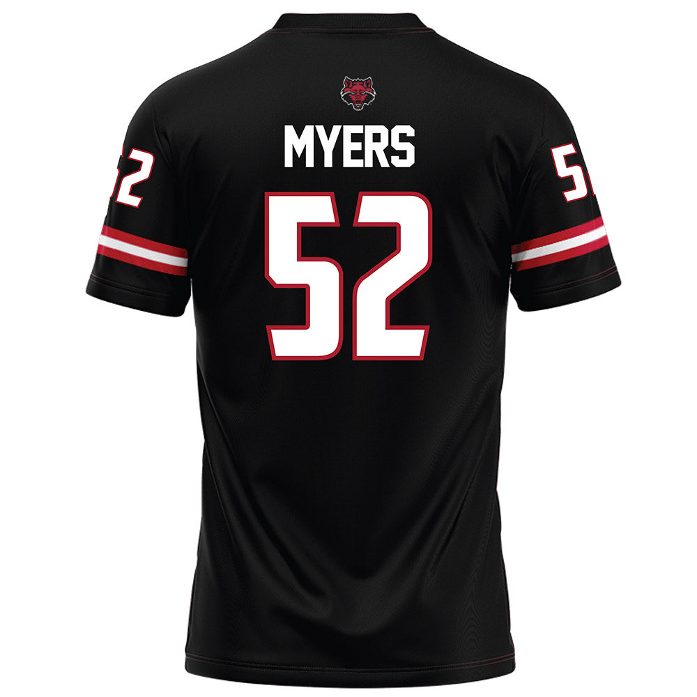 Arkansas State - NCAA Football : Mason Myers - Black Football Jersey