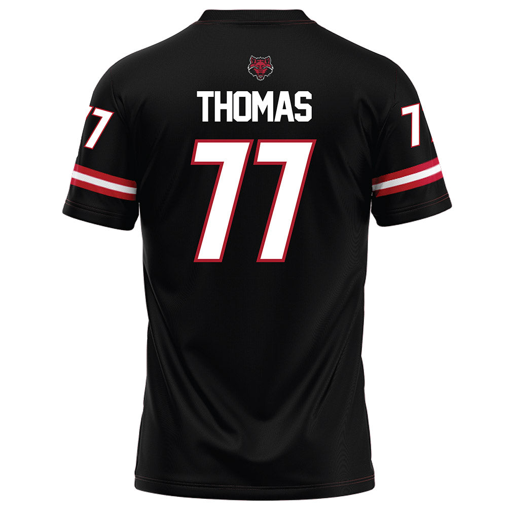 Arkansas State - NCAA Football : Makilan Thomas - Black Football Jersey