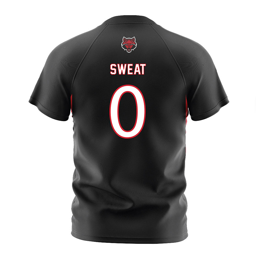 Arkansas State - NCAA Women's Soccer : Taylor Sweat - Black Soccer Jersey
