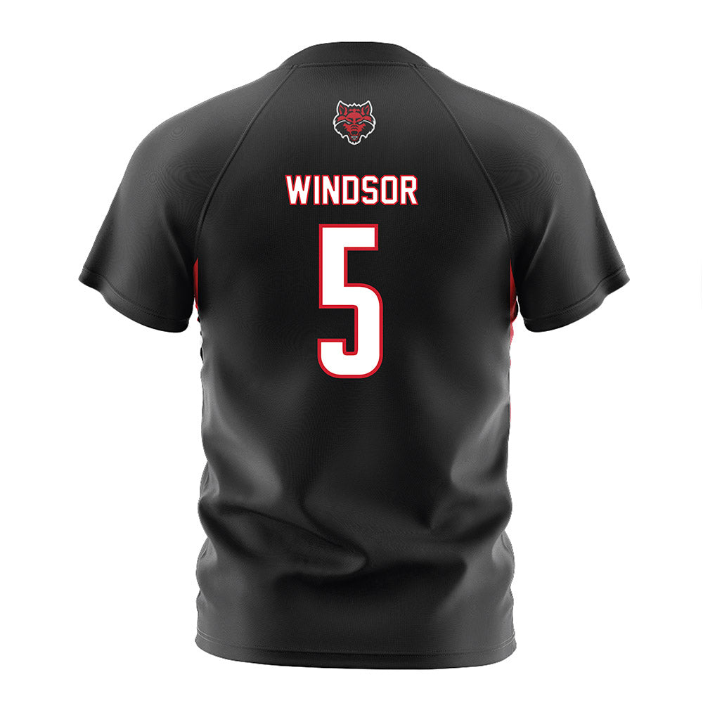 Arkansas State - NCAA Women's Soccer : Kayla Windsor - Black Soccer Jersey-1