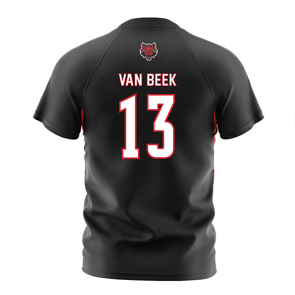 Arkansas State - NCAA Women's Soccer : Ryleigh Van Beek - Black Soccer Jersey-1