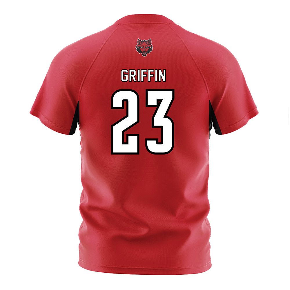 Arkansas State - NCAA Women's Soccer : Larkyn Griffin - Red Soccer Jersey-1