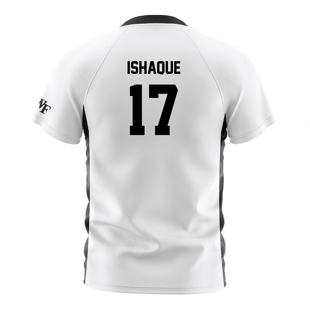 Wake Forest - NCAA Women's Soccer : Zaiba Ishaque - White Soccer Jersey-1