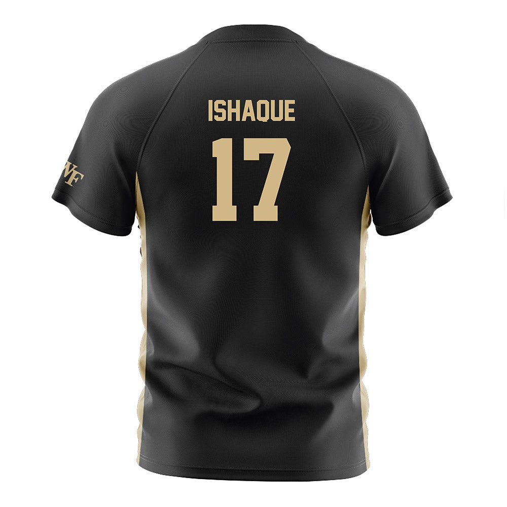 Wake Forest - NCAA Women's Soccer : Zaiba Ishaque - Black Soccer Jersey-1