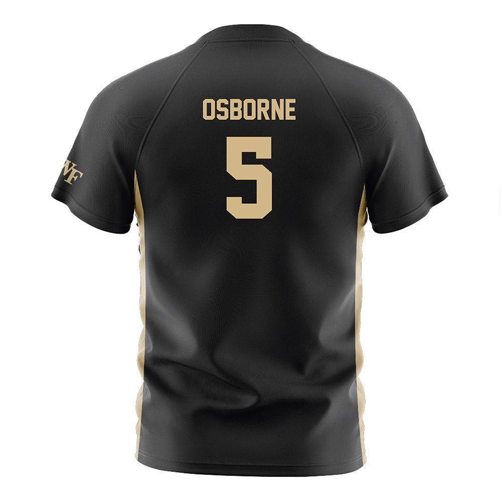 Wake Forest - NCAA Women's Soccer : MJ Osborne - Black Soccer Jersey