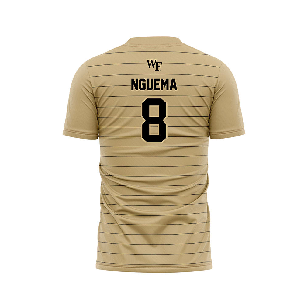 Wake Forest - NCAA Men's Soccer : David Nguema - Gold Soccer Jersey-1
