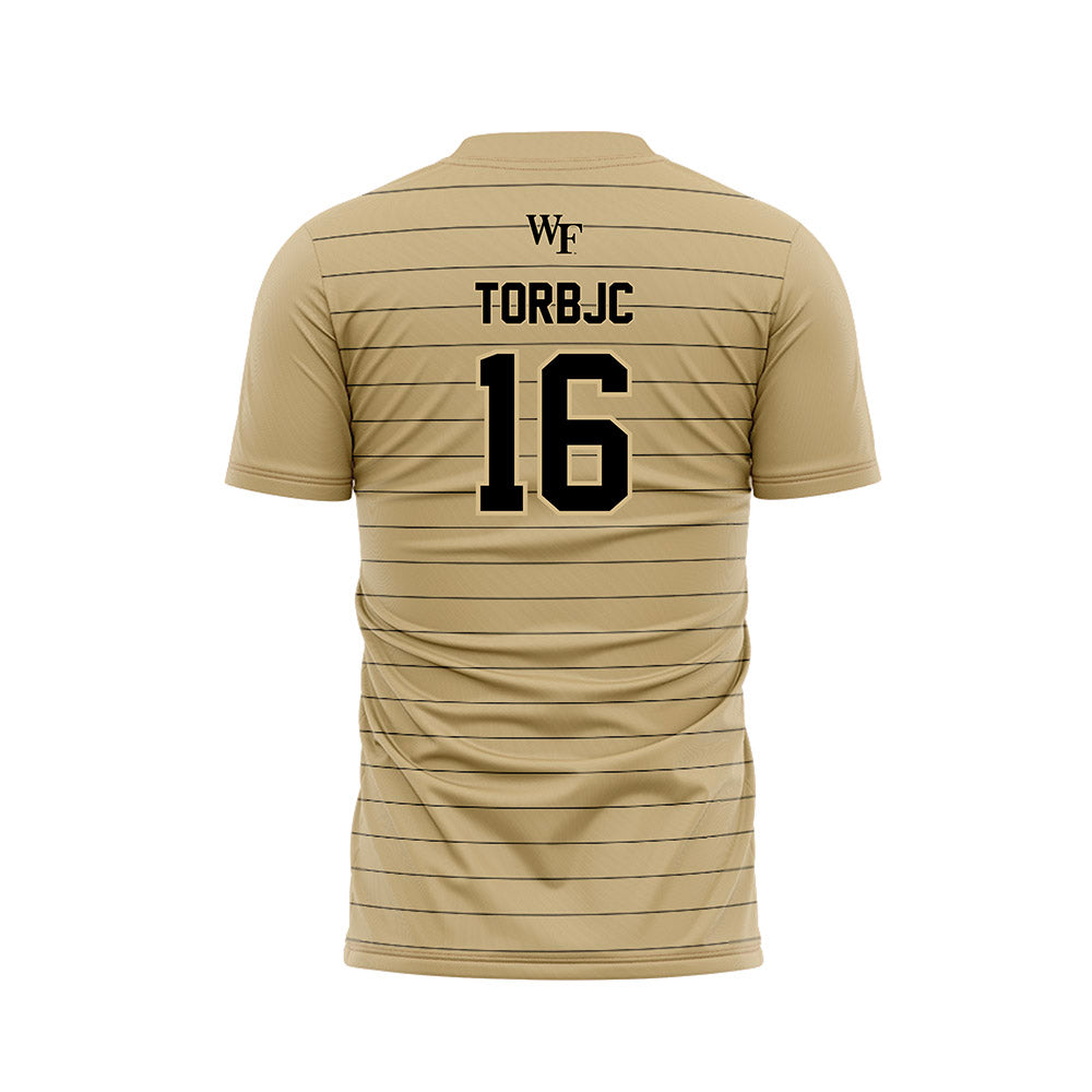 Wake Forest - NCAA Men's Soccer : Joel Torbjc - Gold Soccer Jersey-1