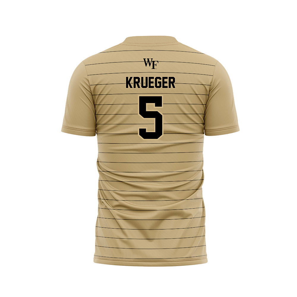 Wake Forest - NCAA Men's Soccer : Daniel Krueger - Gold Soccer Jersey
