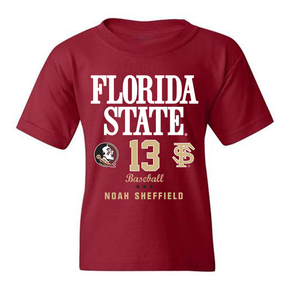FSU - NCAA Baseball : Noah Sheffield - Fashion Shersey Youth T-Shirt