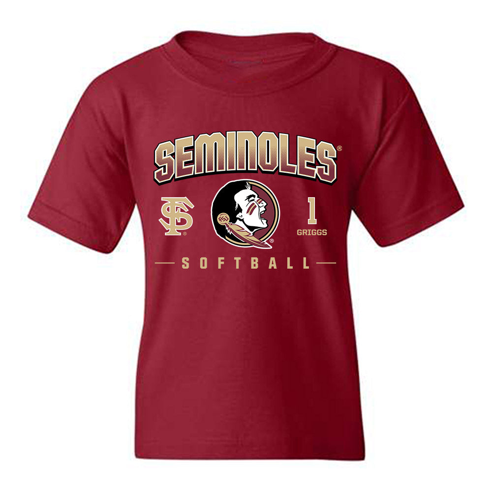FSU - NCAA Softball : Hayley Griggs - Fashion Shersey Youth T-Shirt-0
