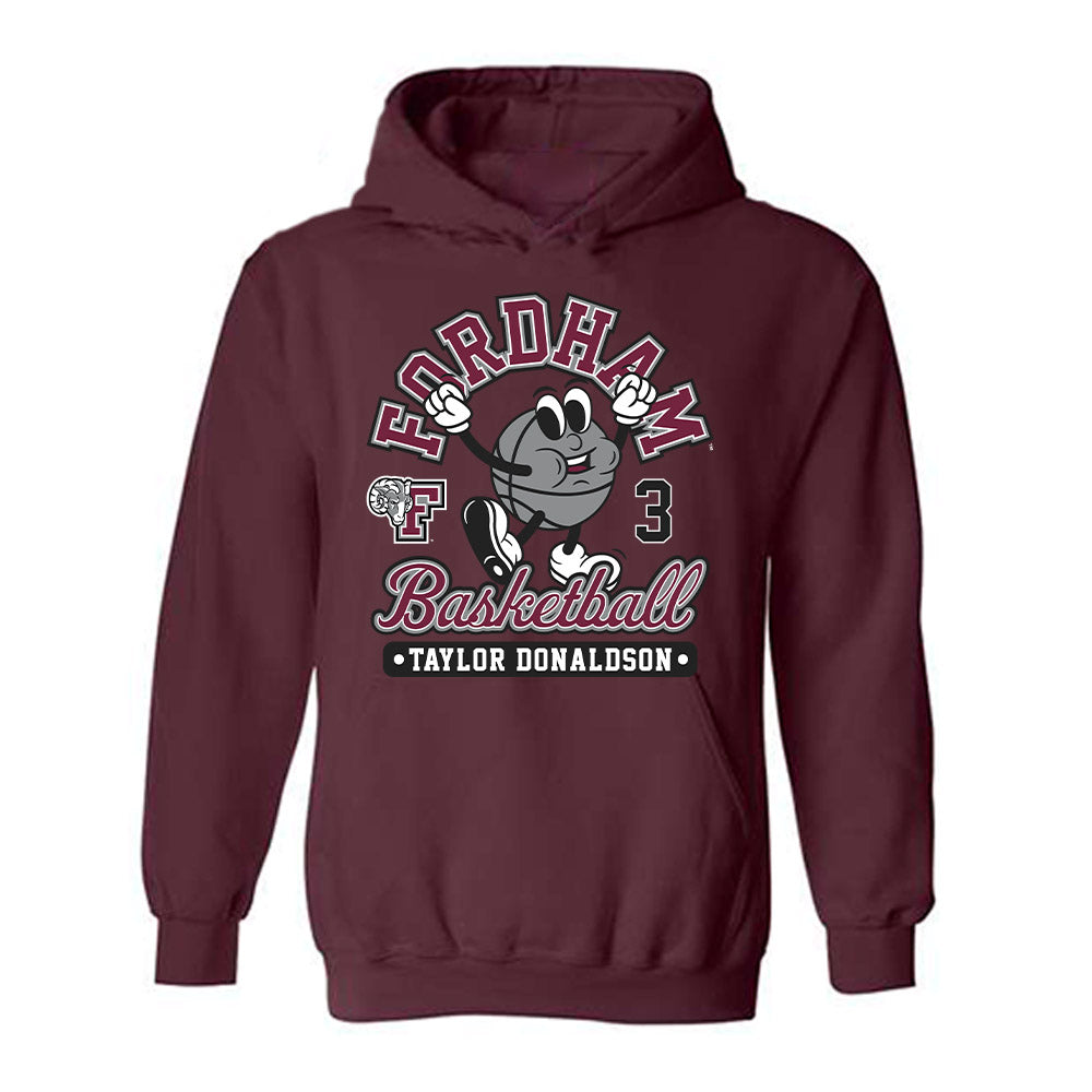 Fordham - NCAA Women's Basketball : Taylor Donaldson - Fashion Shersey Hooded Sweatshirt-0
