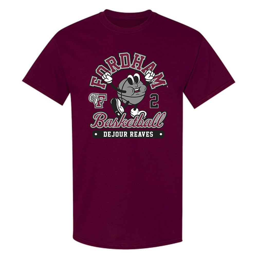 Fordham - NCAA Men's Basketball : Dejour Reaves - Fashion Shersey T-Shirt-0