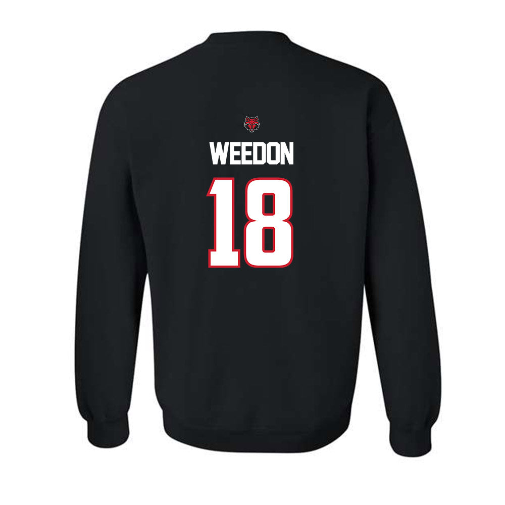 Arkansas State - NCAA Football : Malekhi Weedon - Crewneck Sweatshirt-1