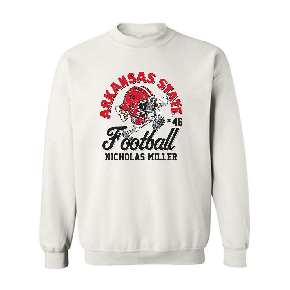 Arkansas State - NCAA Football : Nicholas Miller - Crewneck Sweatshirt-0