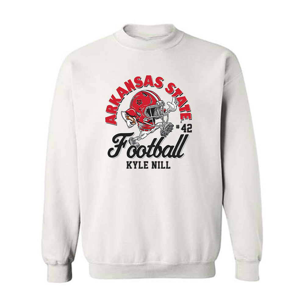 Arkansas State - NCAA Football : Kyle Nill - Crewneck Sweatshirt-0
