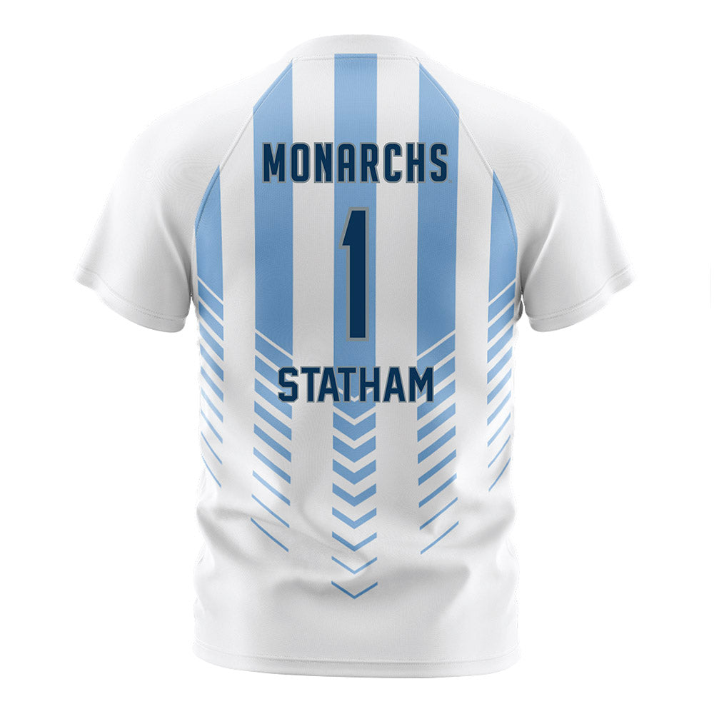 Old Dominion - NCAA Men's Soccer : Michael Statham - White Soccer Jersey-1