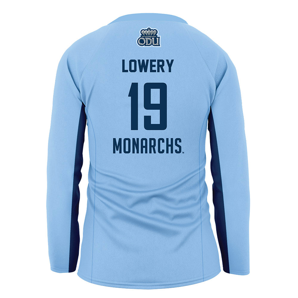 Old Dominion - NCAA Women's Volleyball : LeeAnne Lowery - Blue Volleyball Jersey-1