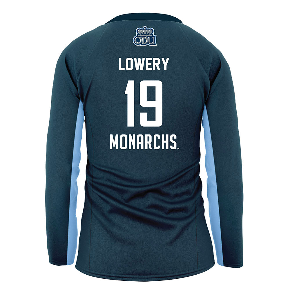 Old Dominion - NCAA Women's Volleyball : LeeAnne Lowery - Navy Volleyball Jersey-1