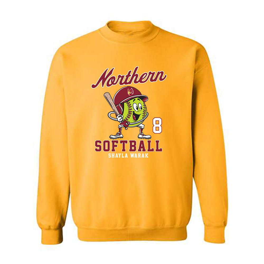 NSU - NCAA Softball : Shayla Warak - Fashion Shersey Crewneck Sweatshirt-0