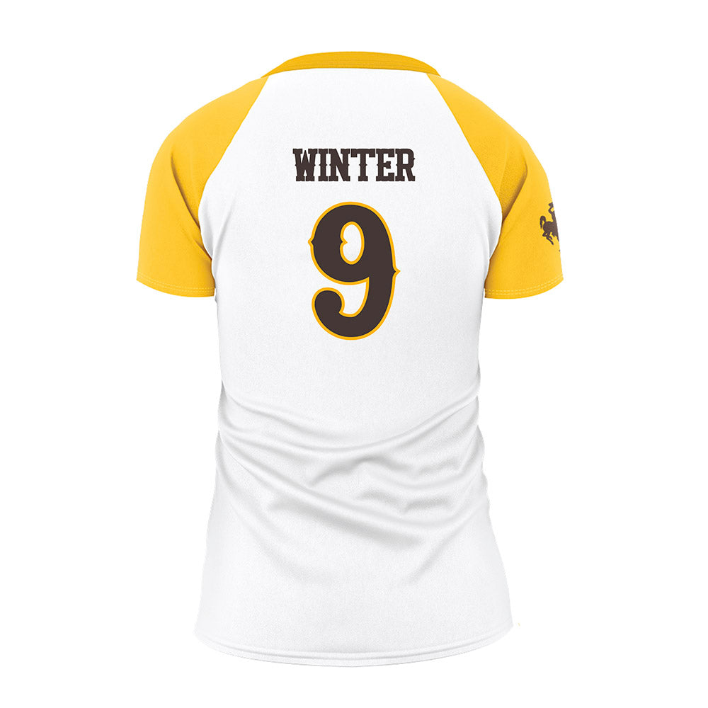 Wyoming - NCAA Women's Volleyball : Emma Winter - White Volleyball Jersey