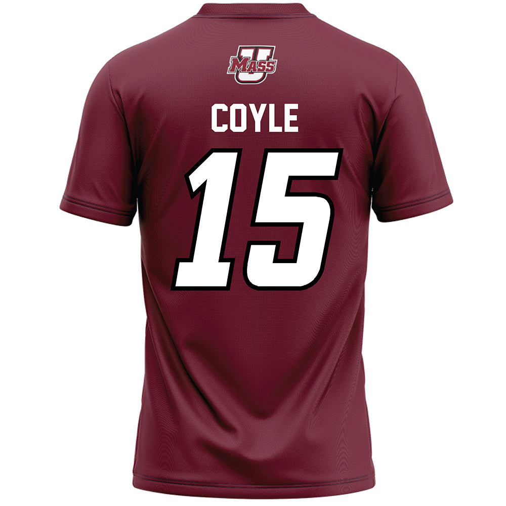 UMass - NCAA Men's Lacrosse : Brendan Coyle - Maroon Lacrosse Jersey -1