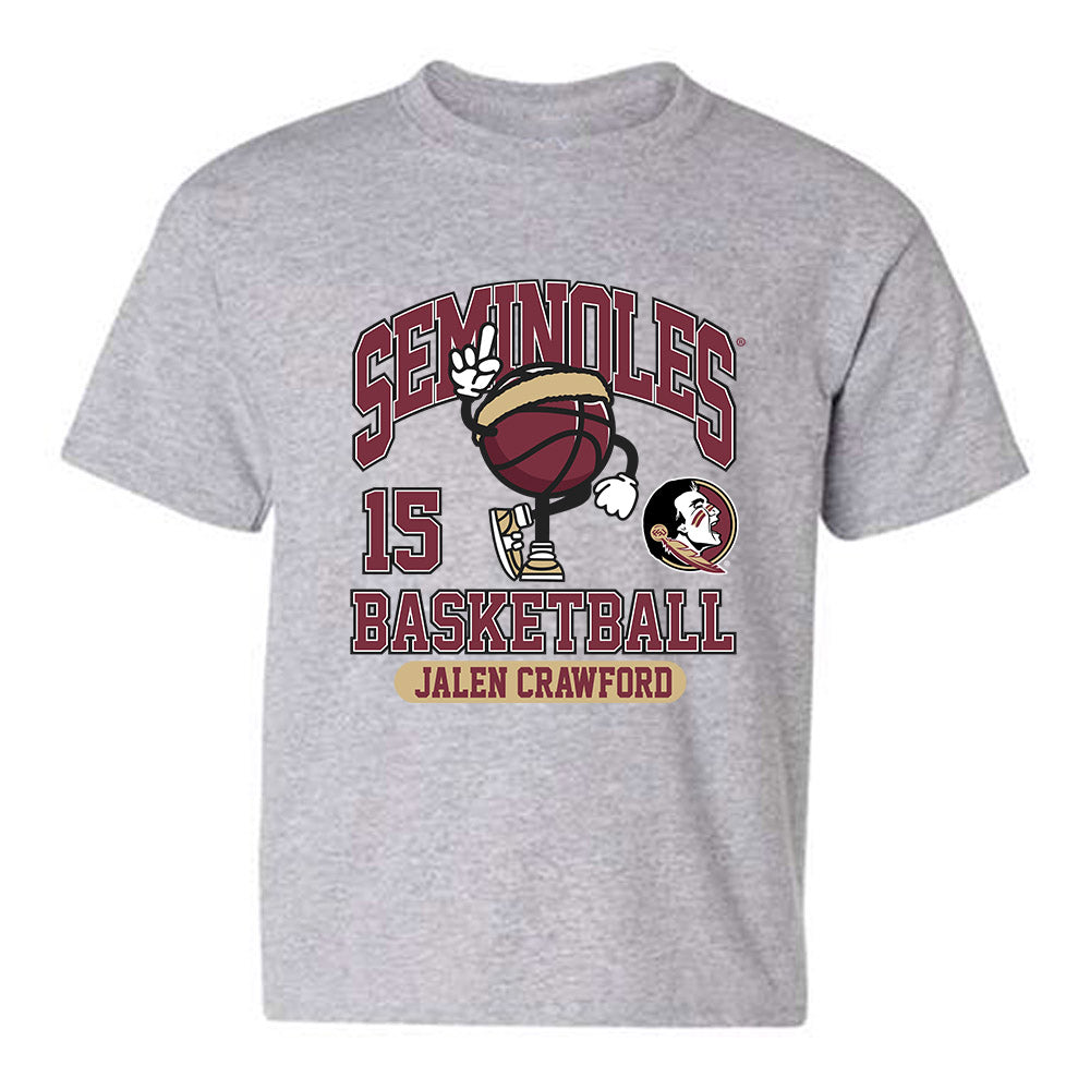FSU - NCAA Men's Basketball : Jalen Crawford - Fashion Shersey Youth T-Shirt-0